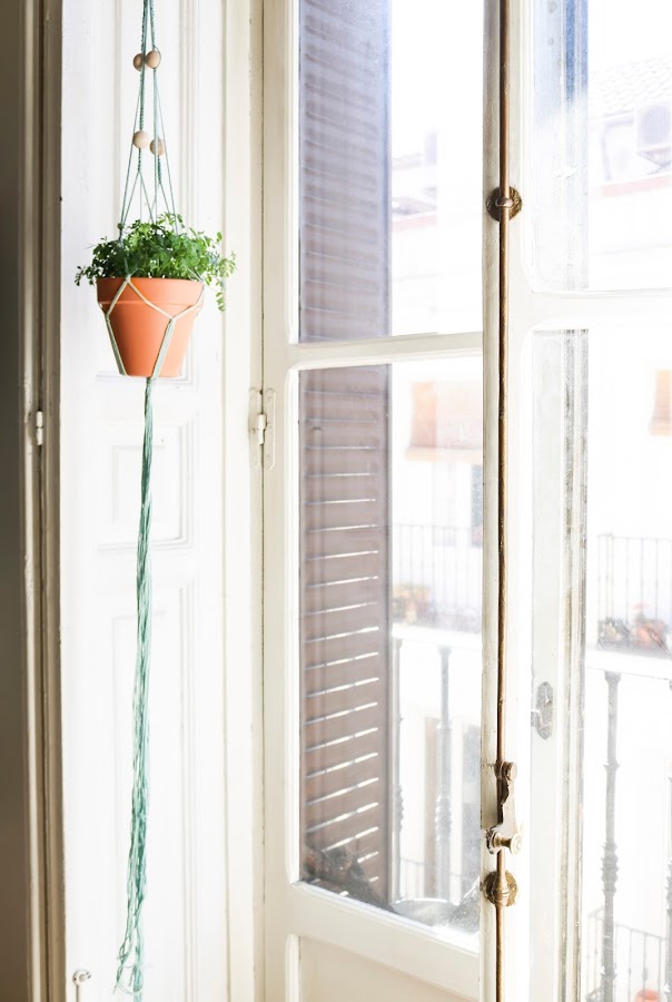 Macetero colgante de macramé tutorial