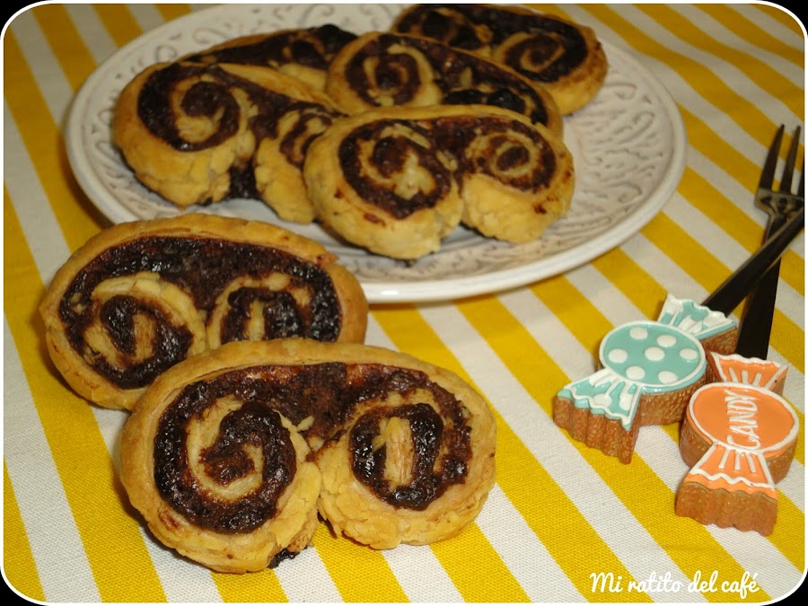 Palmeritas de chocolate