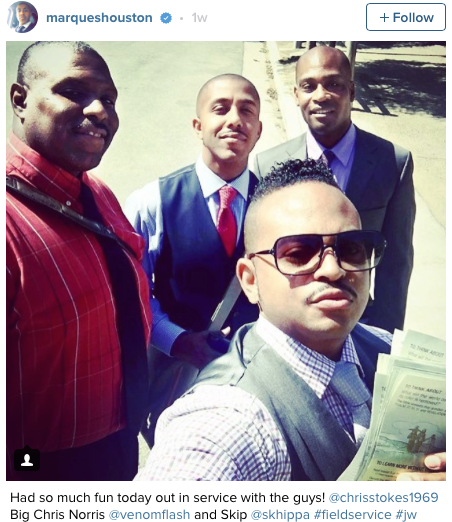 Singer Marques Houston Converts To Jehovah's Witness, Now Goes Door To Door To Preach