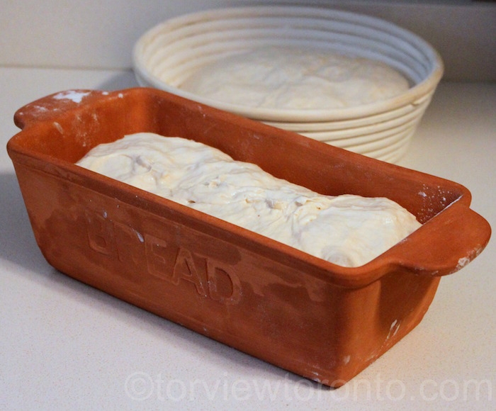 Torviewtoronto Baking Bread using Proving Basket and Terracotta Bread Form