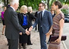 Crown Princess Victoria of Sweden and Prince Daniel visited the Italian Cultural Centre in Stockholm, where they attended an annual meeting