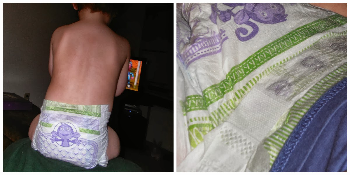 Luvs ultra leakguards diapers, size 5 (over 27 lbs), blue's clues. 