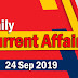 Kerala PSC Daily Malayalam Current Affairs 24 Sep 2019