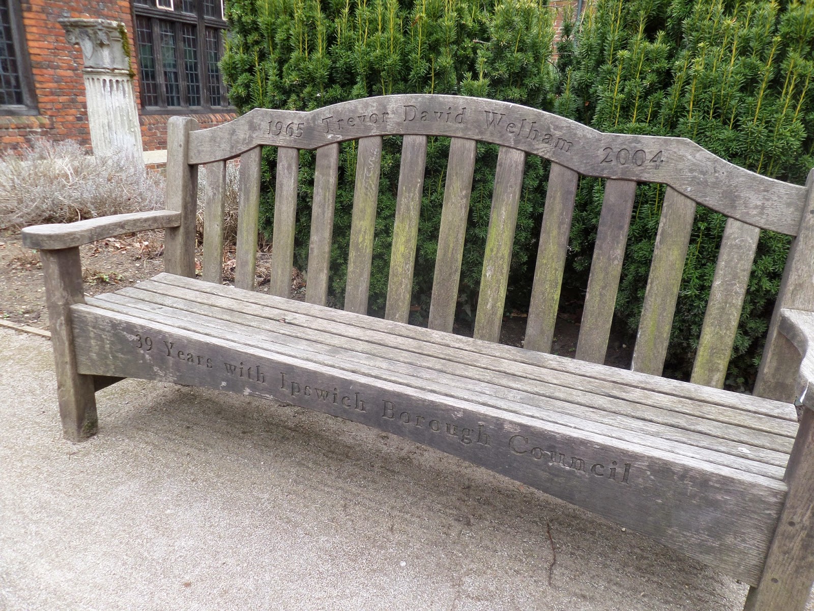 Memorial Benches of Christchurch Park, Ipswich Near Christchurch Mansion