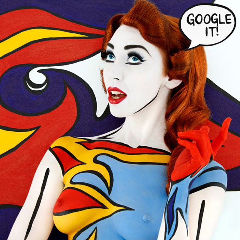 Pop Art Body Painting