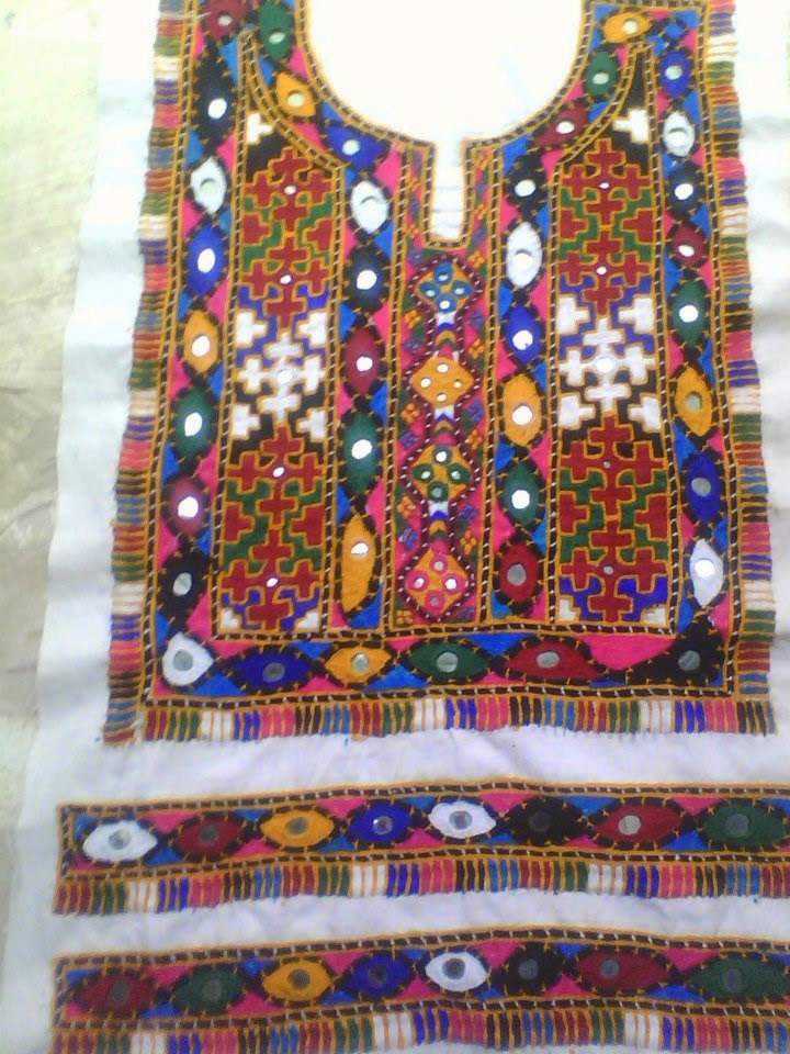 Sindhi Culture and sindhi dress Sindhi Embroidery Neck