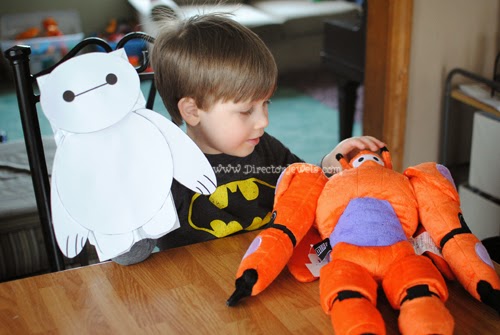 Disney Big Hero 6 Baymax Easy DIY Toddler Craft Paper Bag Puppet Tutorial