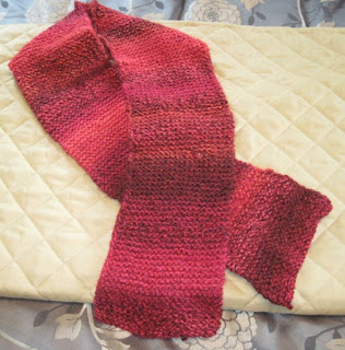 Red Marble Scarf