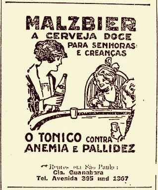 Propaganda da Cerveja Malzbier para crianças - anos 30
