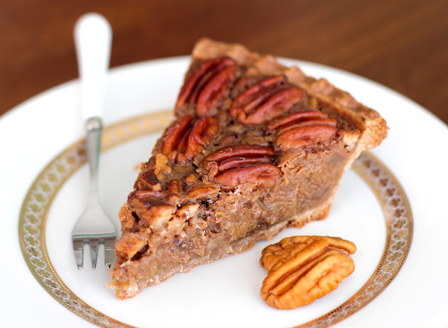 Healthy Vegan Maple Pecan Pie (refined sugar free) - Desserts with Benefits