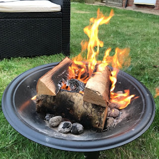 Fire pit in the garden