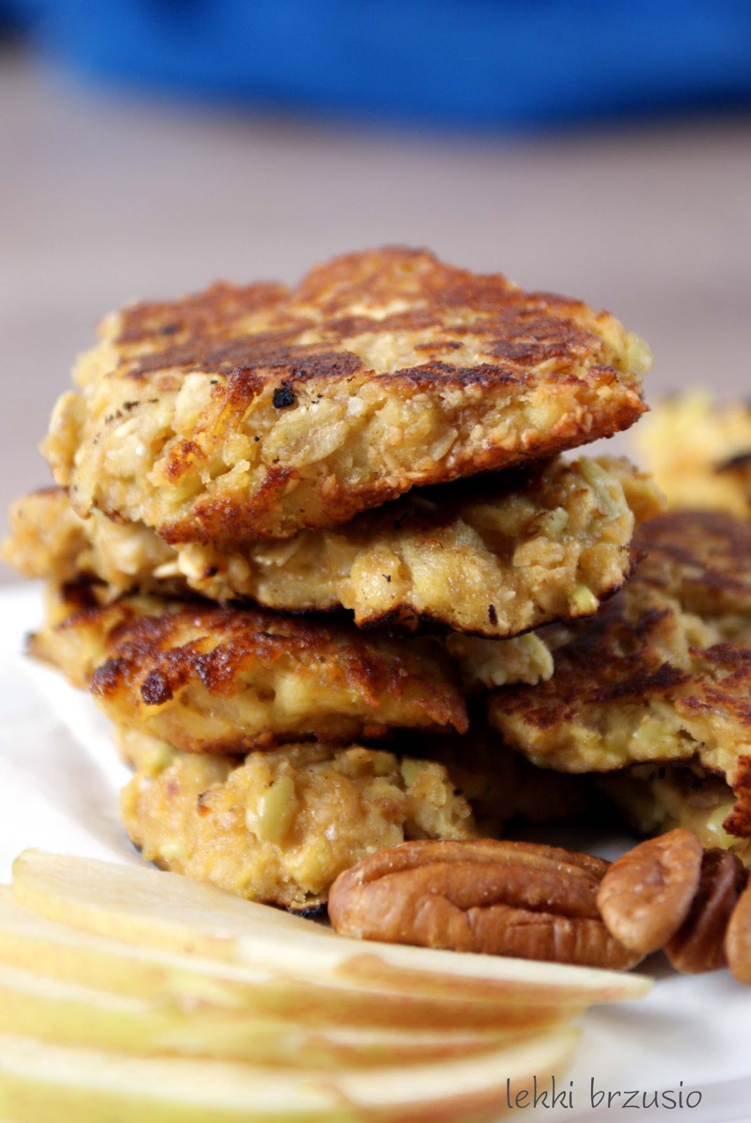 Lekki Brzusio Jablkowe Placuszki Z Maki Orzechowej