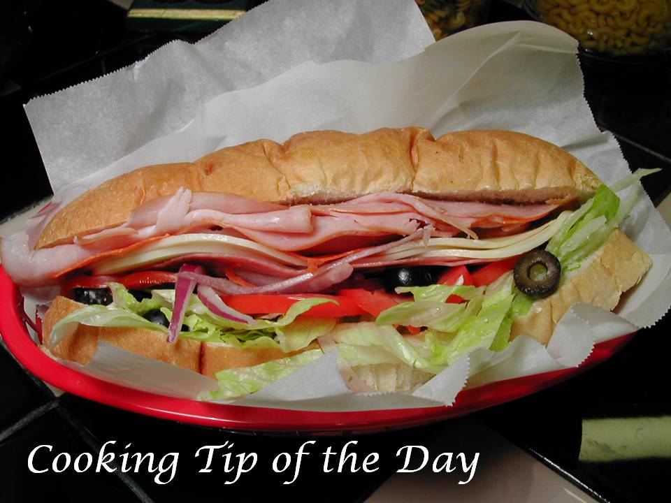 Cooking Tip of the Day Recipe Italian Subs