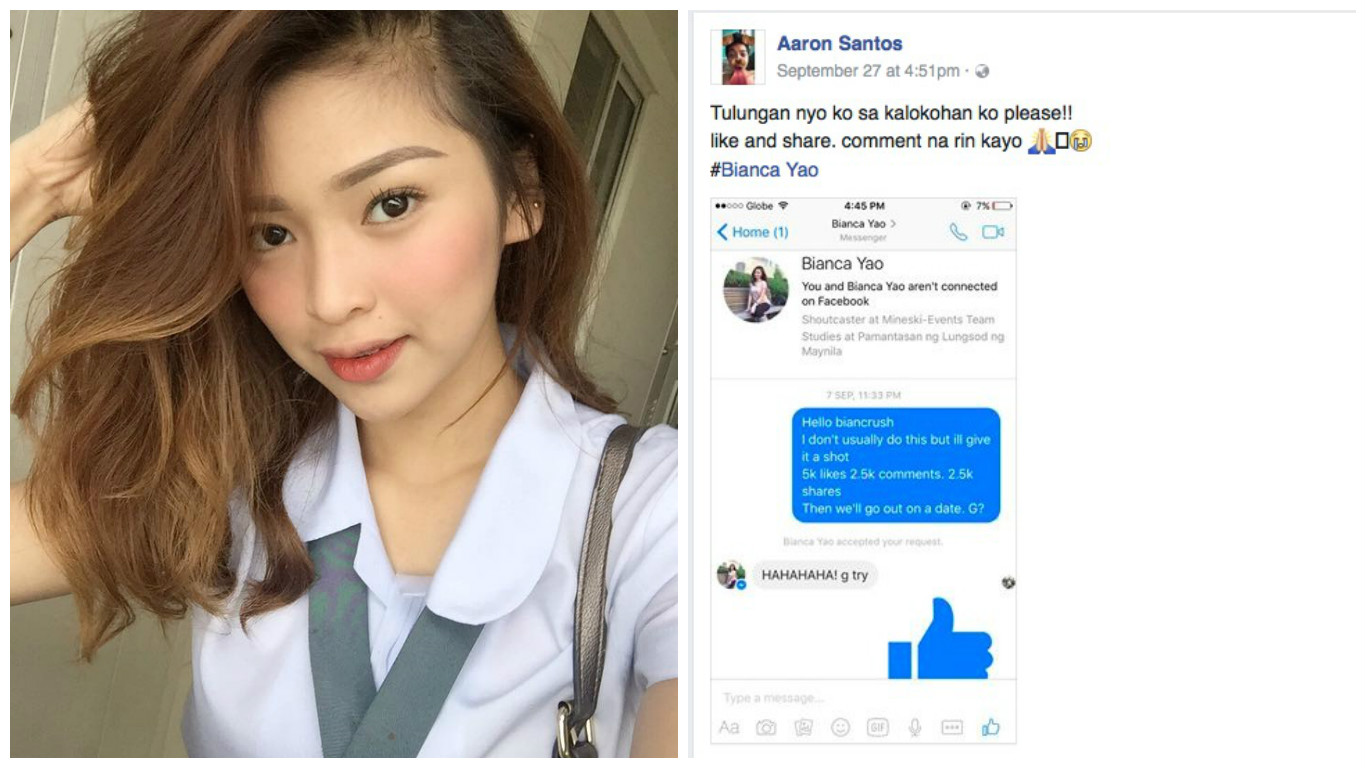 Guy scores date with Facebook crush with the help of netizens