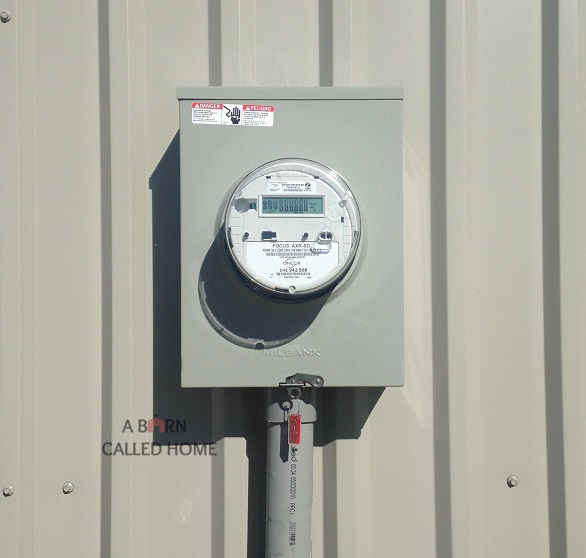 Doe Trail Barndominium New Electric Meter, Panel, and RV Pad