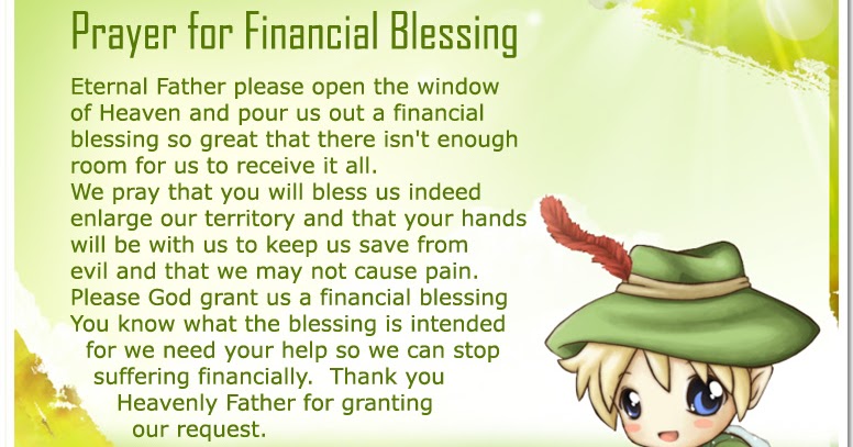 * Nubia_group Inspiration *: Prayer for Financial Blessing
