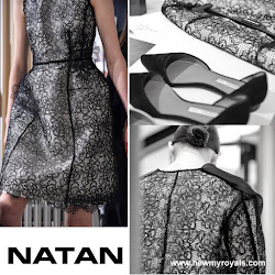 Queen Maxima Style -NATAN Dress and CARLEND COPENHAGEN Clutch Bag