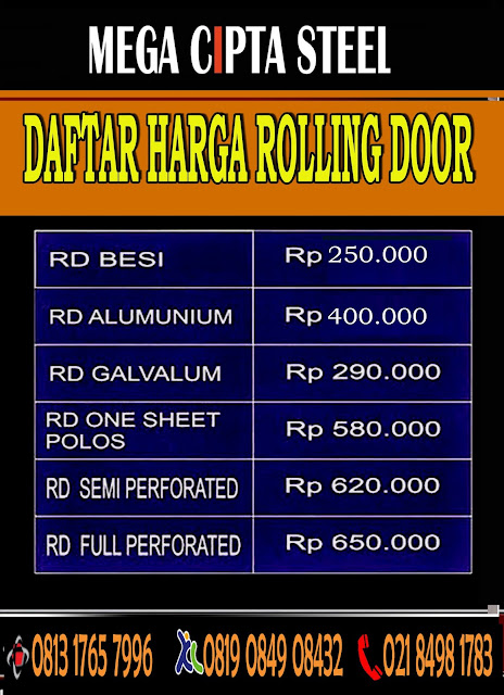 Jakarta Bekasi  Jatiasih, Jatikramat, Jatiluhur, Jatimekar | FOLDING GATE PVC  ROLLING DOOR MURAH | Mega Cipta Steel