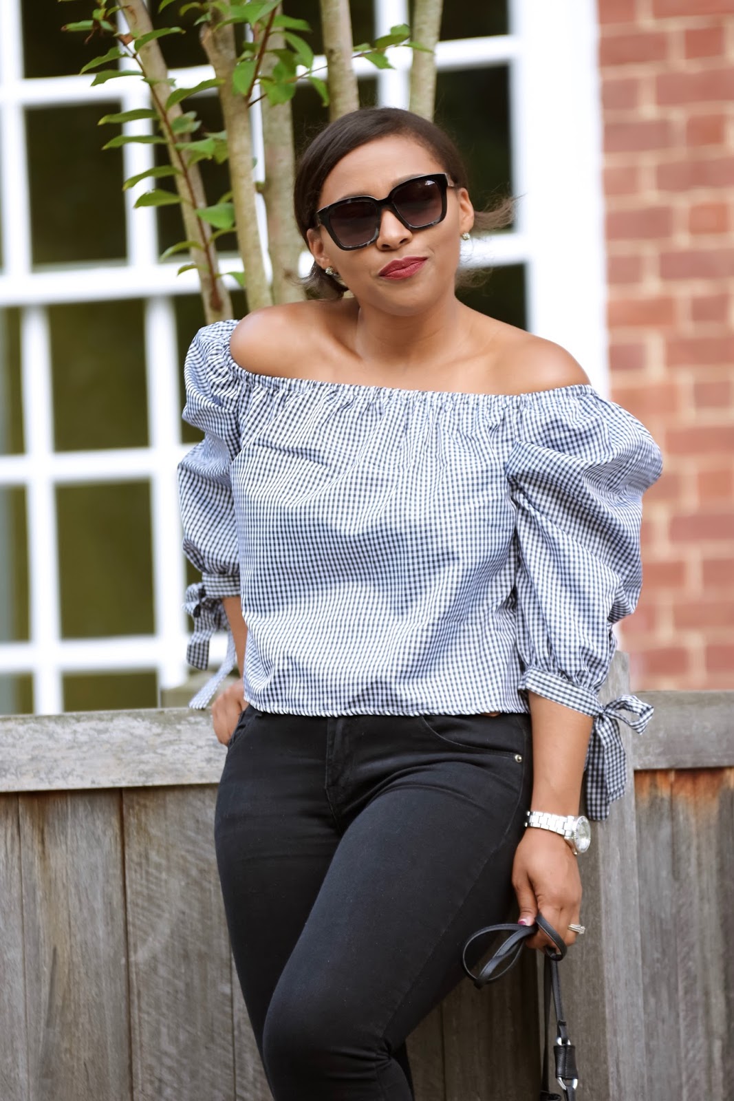 Ruffle top, off the shoulder trend, rainbowbabes, casual look, off the shoulder tops, slip on shoes