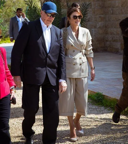 The King and Queen of Norway, King Abdullah and Queen Rania, visited the Baptism Site on the Jordan River Bethany