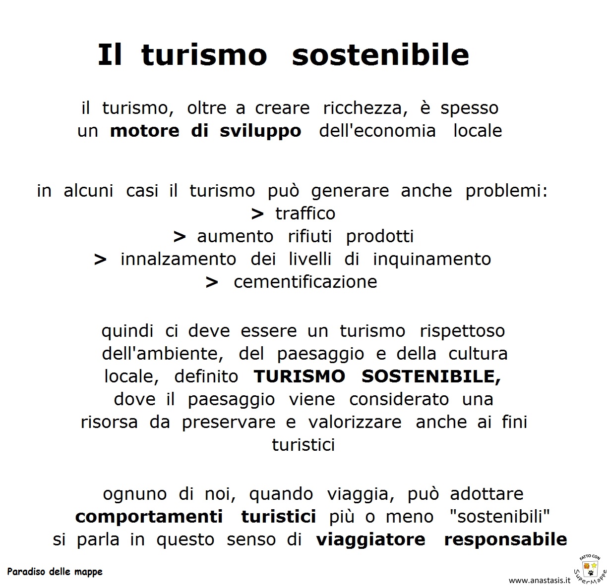 Paradiso delle mappe Il turismo sostenibile Paradiso delle mappe Il turismo sostenibile