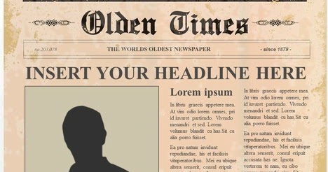Olden Times Newspaper - Cool Powerpoint Templates