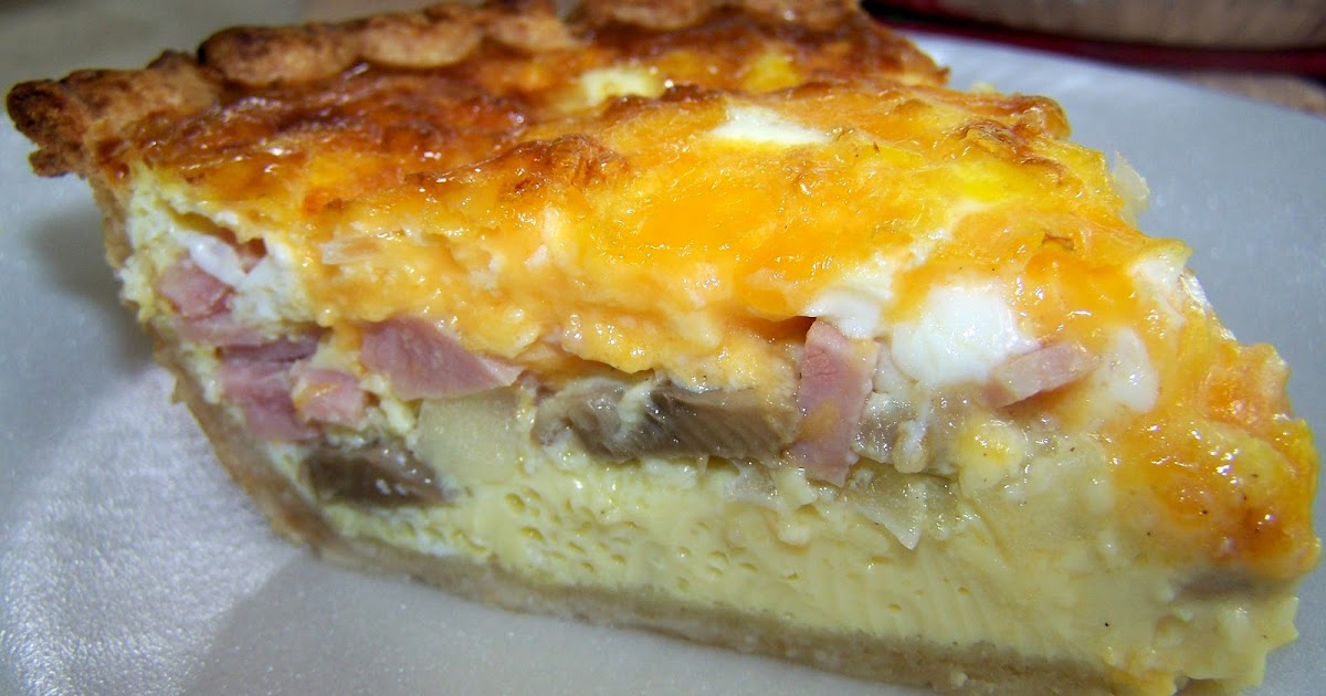 Easy Ham and Mushroom Quiche