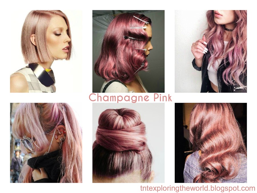 pink champagne hair