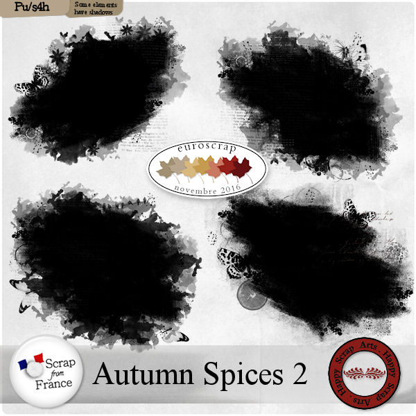 Nov.2016 -Autumn Spices 2 masks de Happy Scrap Arts