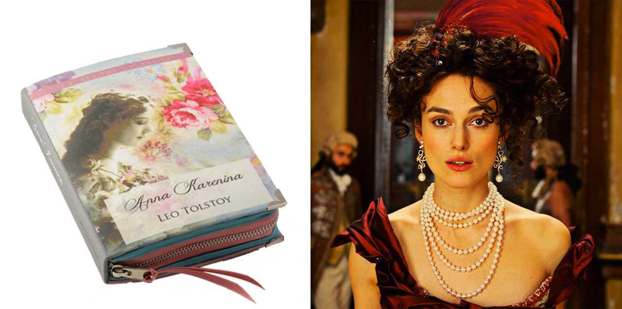 p.s. Besitos The classic Anna Karenina made bookclutch!