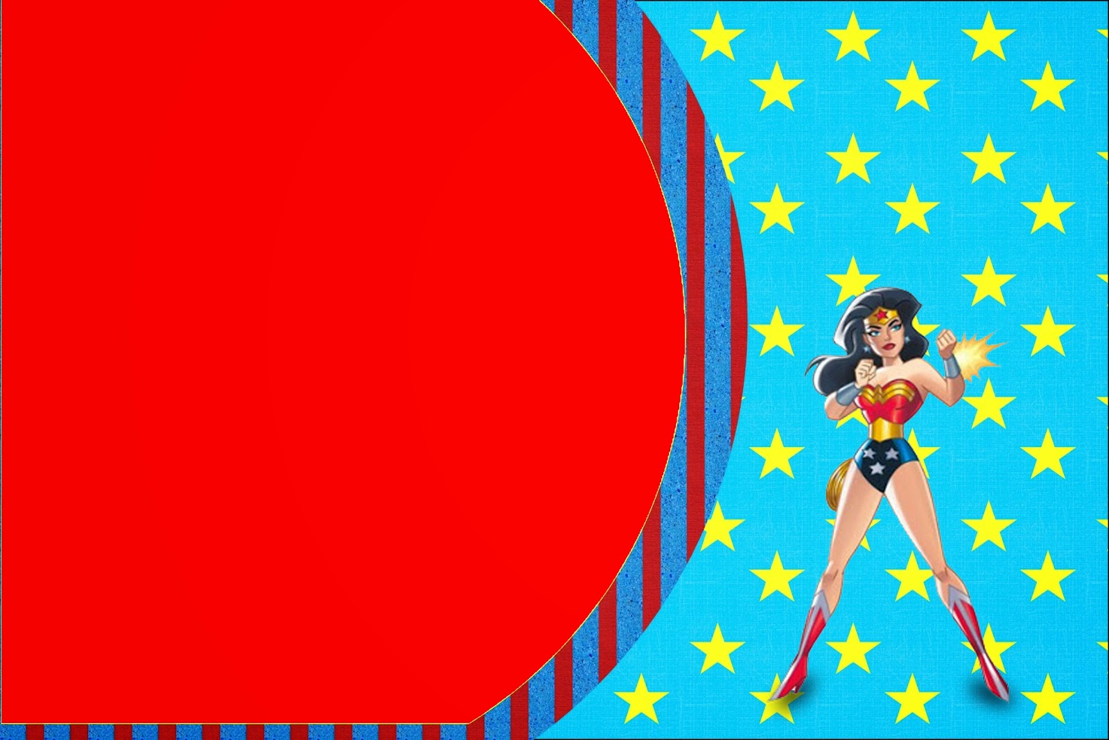 Wonder Woman, Free Printable Invitations, Labels or Cards.