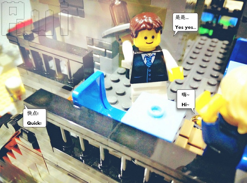 Lego Labour Day - Serving customers