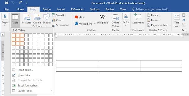 Cara Menambah Baris Kolom Tabel di Microsoft Word