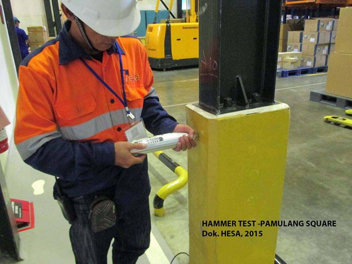 Uji Kekuatan Beton dengan Hammer Test Ilmu Dasar Teknik Sipil