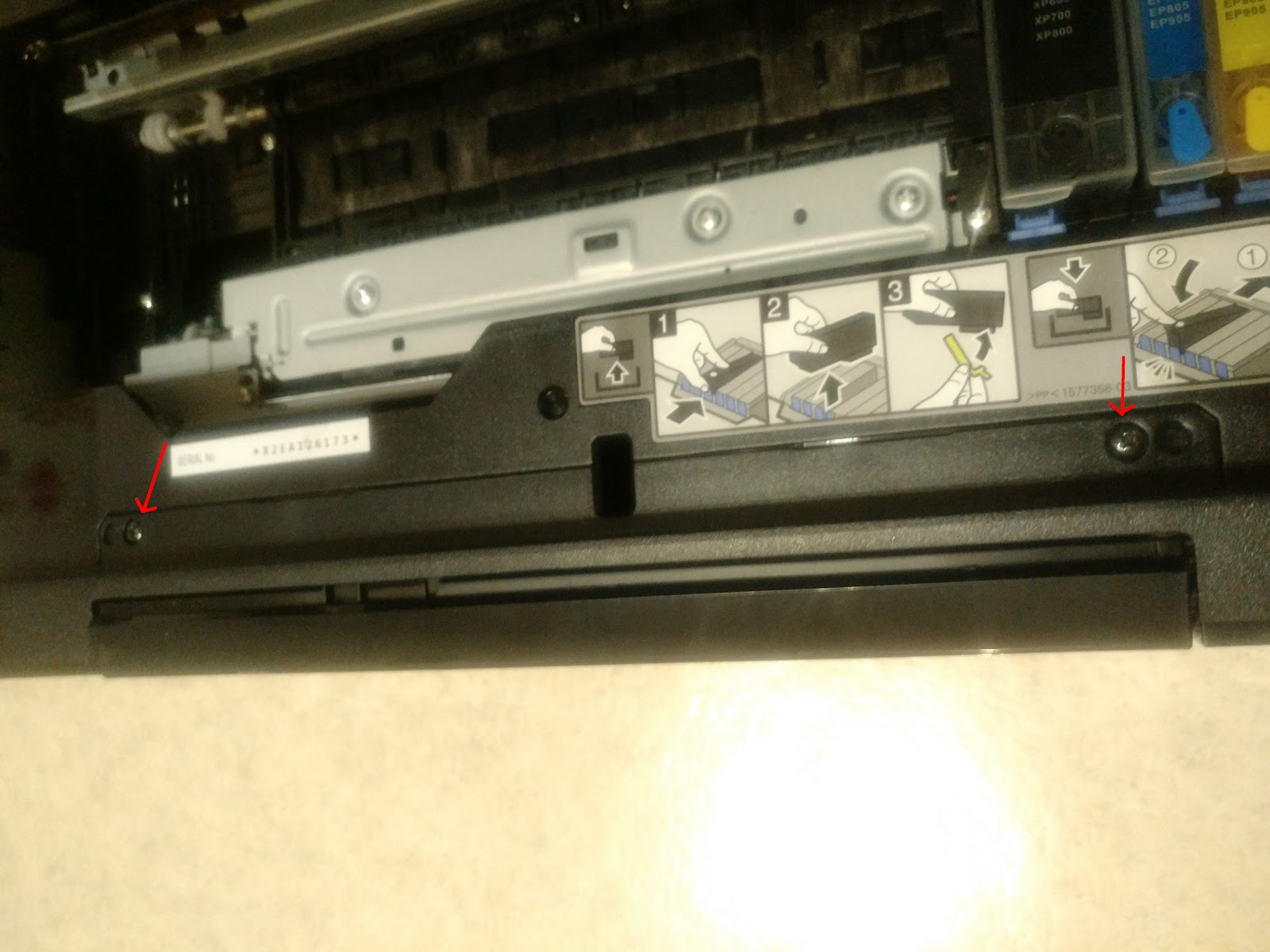 epson xp 830 replace ink