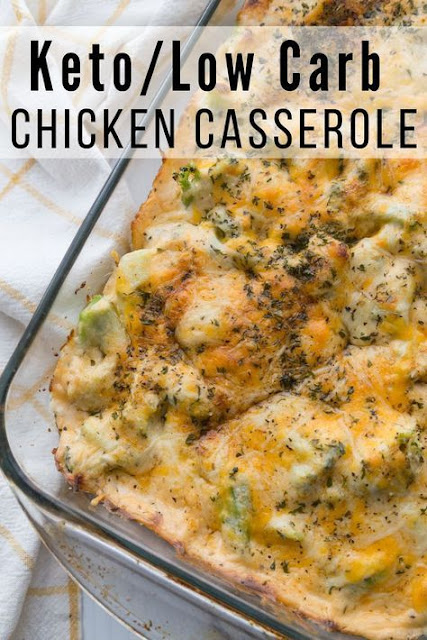 Low Carb Chicken Casserole {keto friendly}