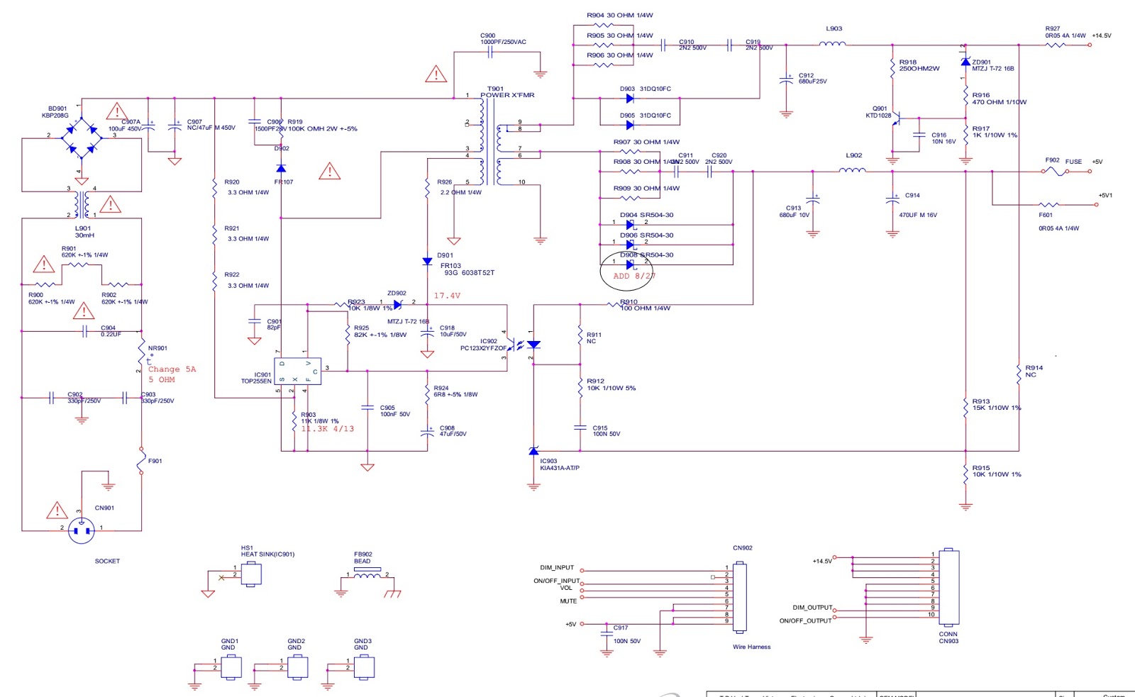 Схема монитора компьютера. Схема монитора Envision.
