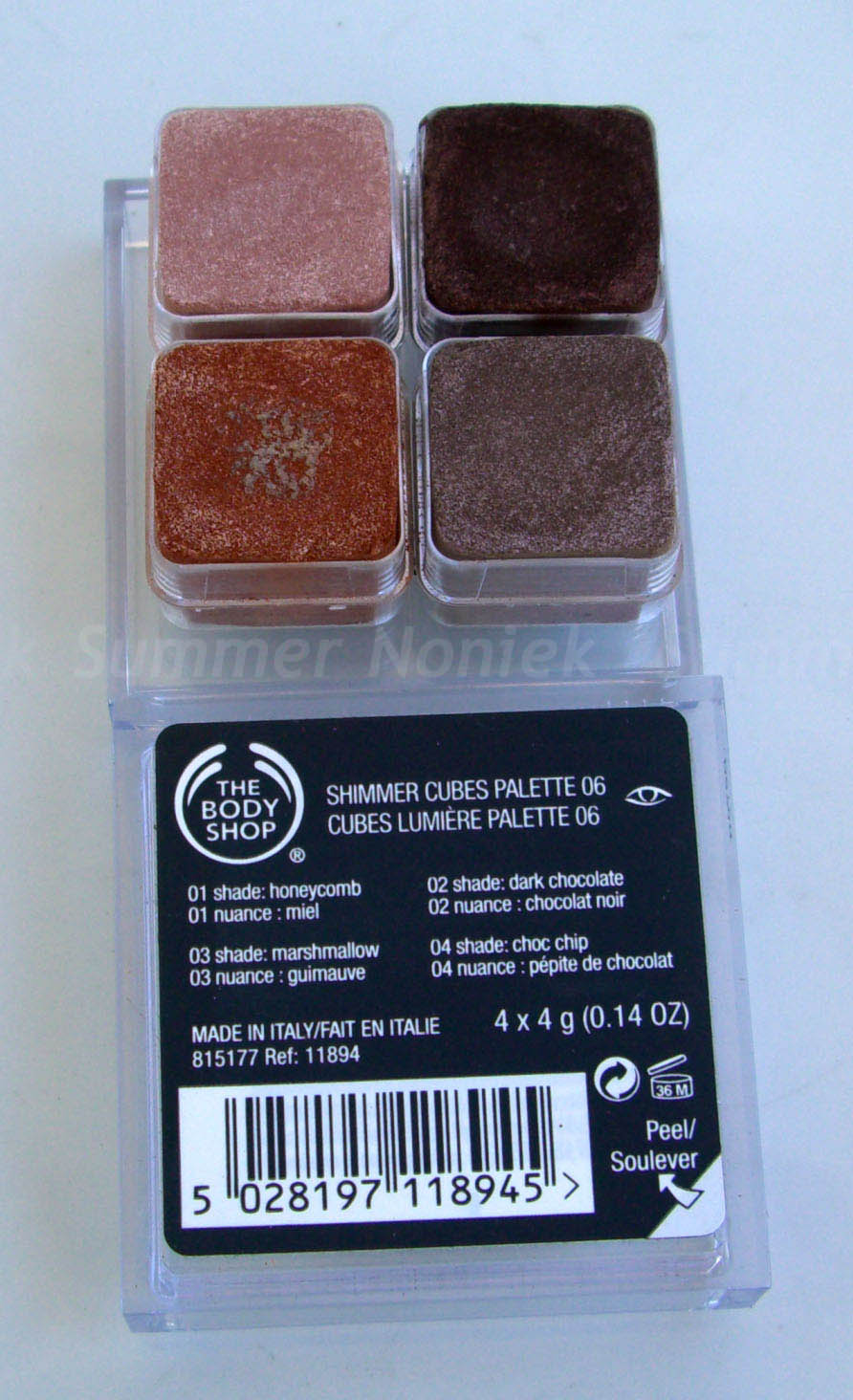 NONIEK The Body Shop Shimmer Cubes Palette 6 Eyeshadow