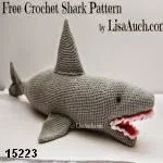 patron gratis tiburon amigurumi, free amiguru pattern shark
