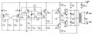 100W Inverter circuit diagram