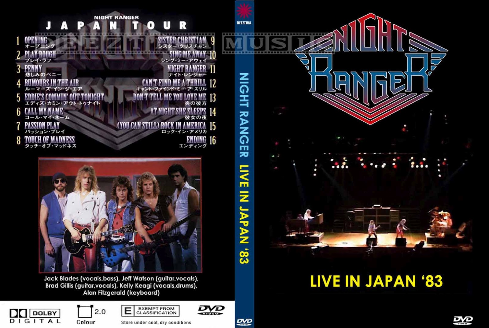 YOUDISCOLL NIGHT RANGER JAPAN TOUR 1983