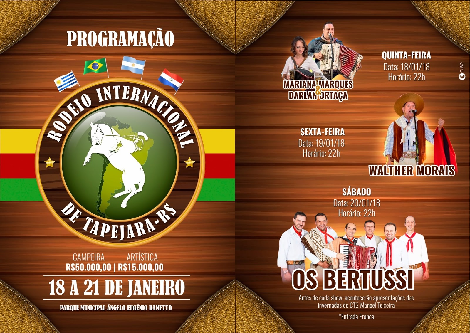 Rodeio Internacional de TapejaraRS Prosa Galponeira