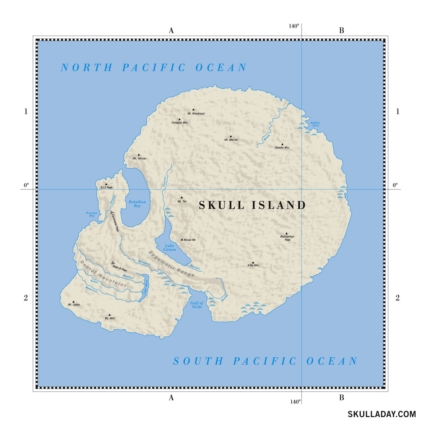 Skull Island: Traveler's map - PosterSpy Skull island, Godzilla wallpaper, Map