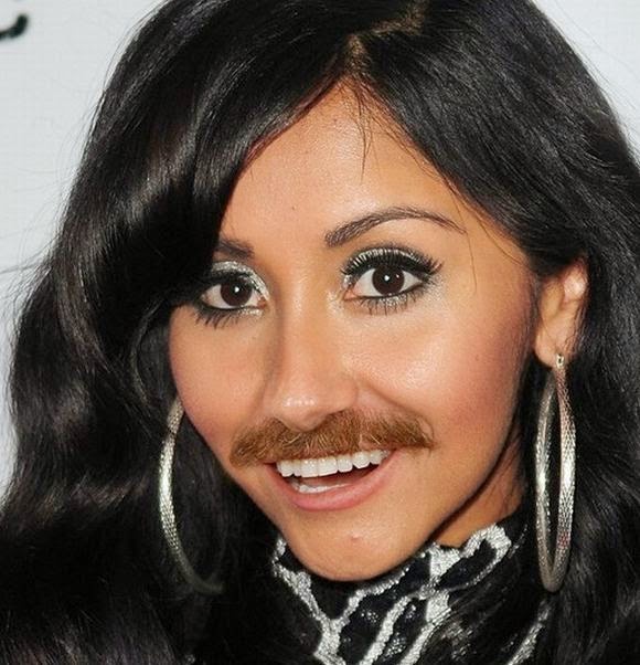 Female Celebrities With Mustache FunnyMadWorld