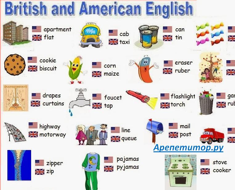 Есть британский английский и есть