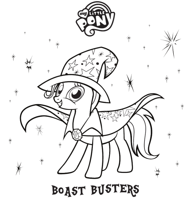Coloriage My Little Pony New Generation Equestria Daily - MLP Stuff!: Great and Powerful Coloring Page