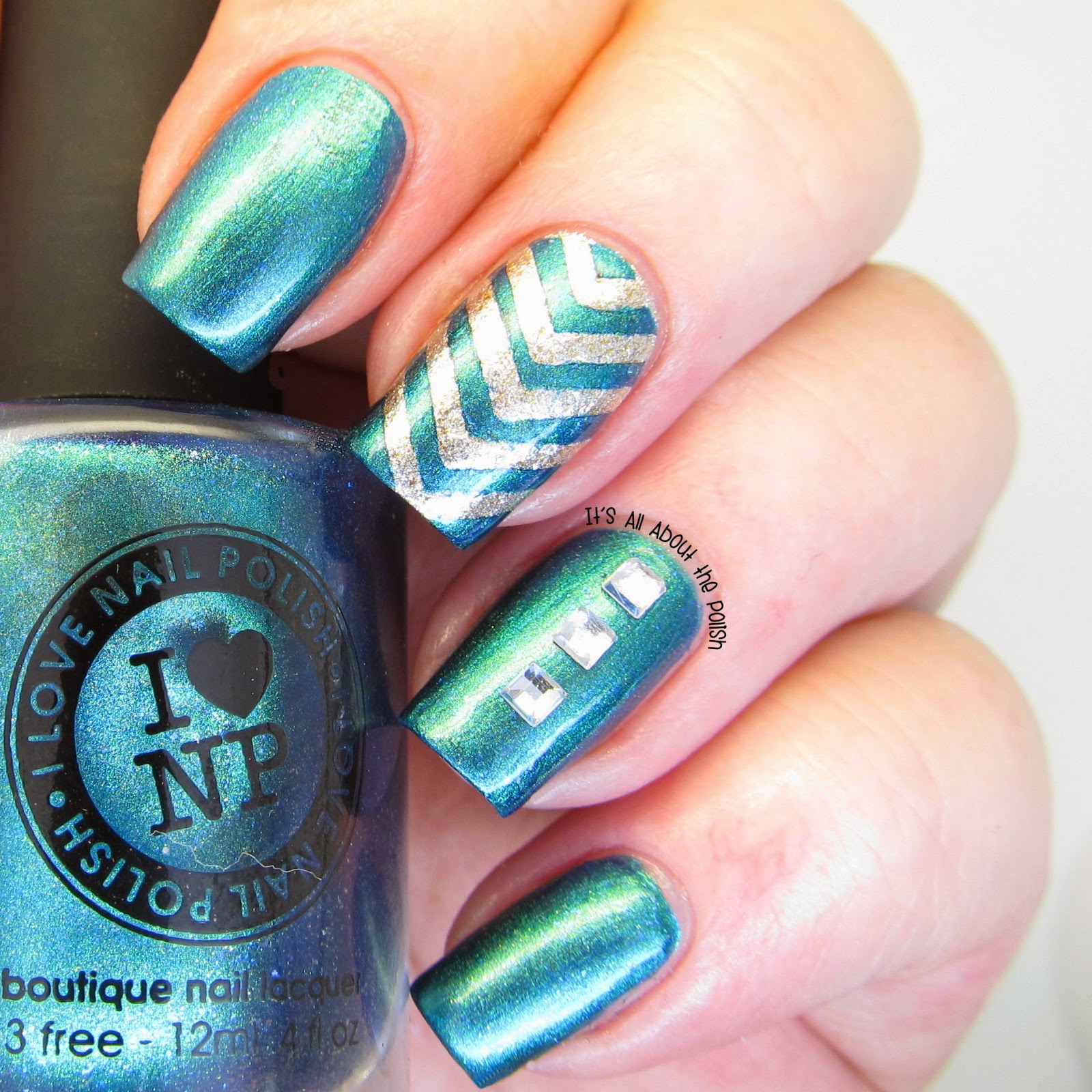It's all about the polish I Love Nail Polish Washing Ashore Chevron Design