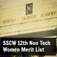 sscw 12 non tech merit list