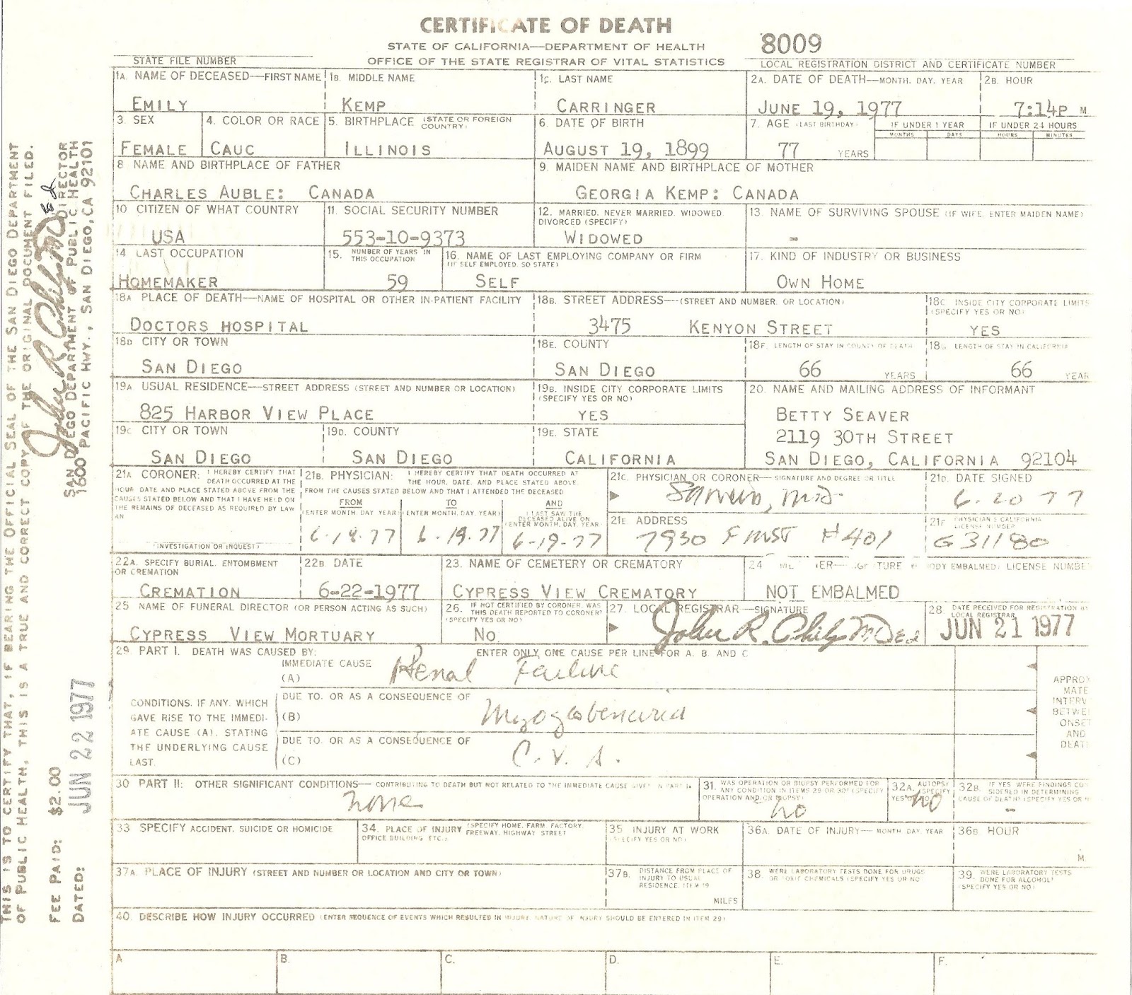California Department Of Public Health Vital Records Locations