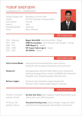 Contoh Cv Formal Yang Menarik